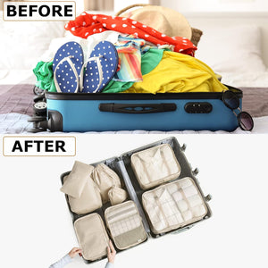 Simbow 8 Set Packing Cubes for Suitcases Travel Luggage Packing Organizers,Travel Accessories Essentials Luggage Organizer with Shoe/Tioletry/Laundry Bag
