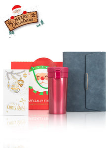 A5 Notebook, Coffee Mug Red, Christmas Gift Card, Bag