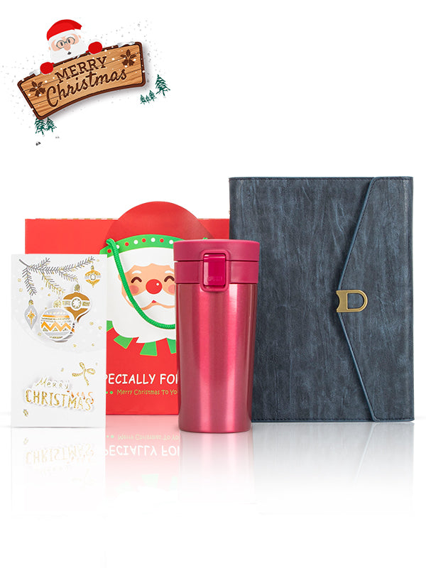 A5 Notebook, Coffee Mug Red, Christmas Gift Card, Bag