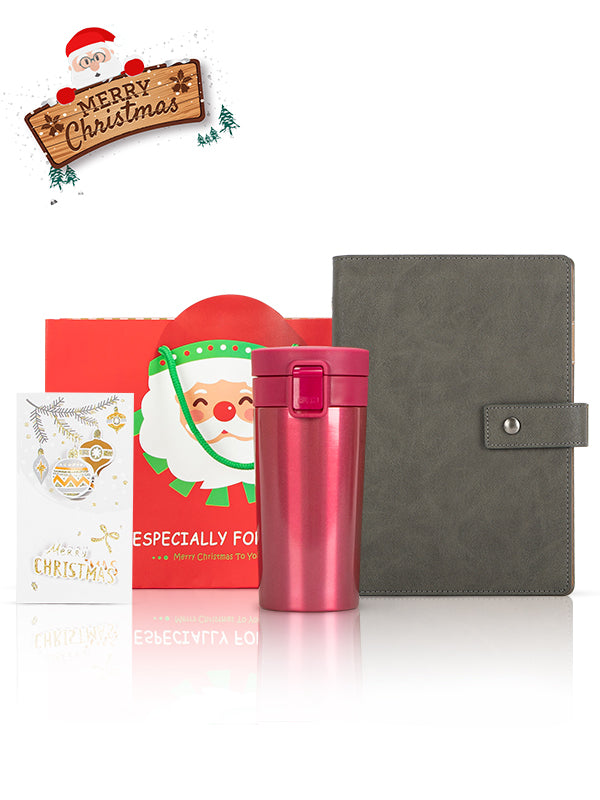 A5 Notebook, Coffee Mug Red, Christmas Gift Card, Bag