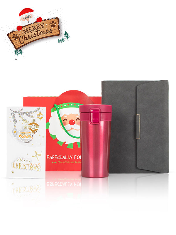 A5 Notebook, Coffee Mug Red, Christmas Gift Card, Bag