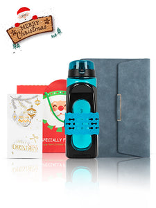 A5 Notebook, Sports Water Bottle, Christmas Gift Card and Bag