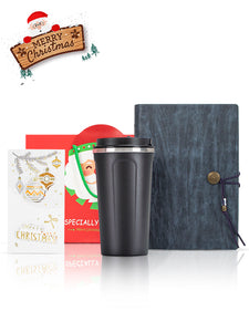 A5 Notebook, Coffee Mug Black, Christmas Gift Card, Bag