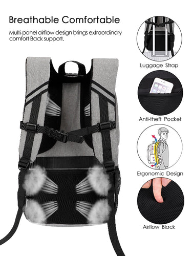 Multi-functional Skateboard Backpack Laptop Rucksack, Water Resistant