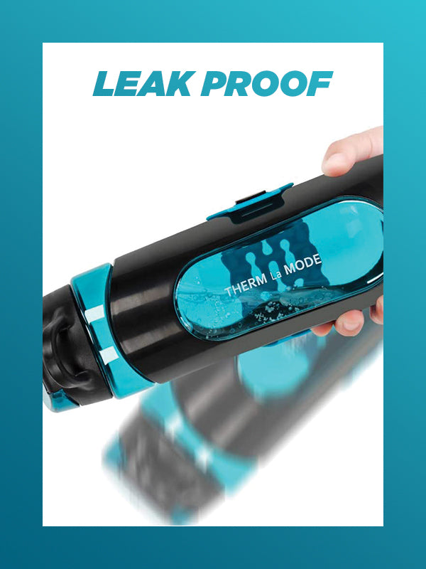 Sports Water bottle with Phone Strap and Carry Handle BPA&Toxin Free