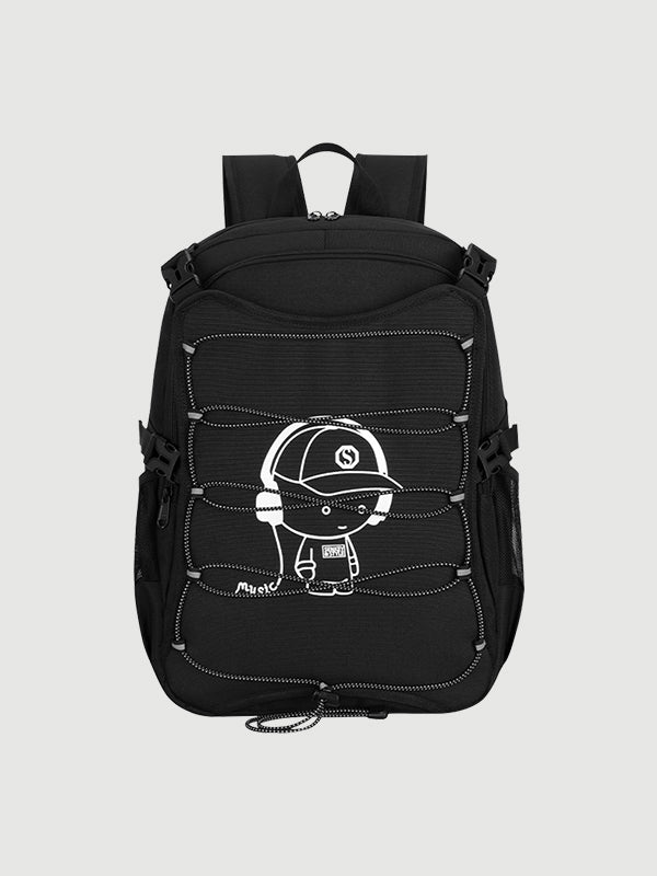 Simbow Skate Roller and Helmet Backpack Black backpack for sports and laptop
